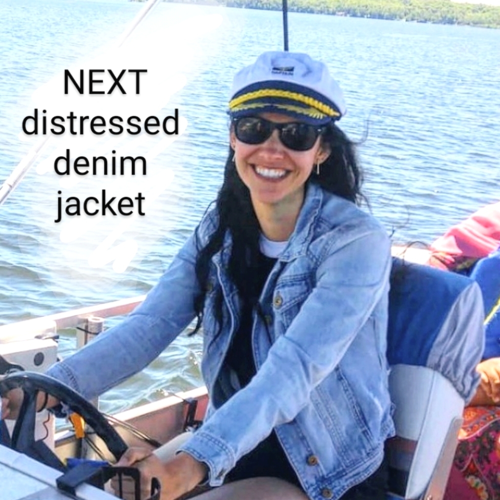 Next Distressed Denim Jacket
